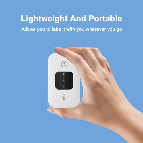 Mobile Hotspot, Portable Travel Router Supports 10 Users at The Same Time, Pocket Device with 2100mAh Large Battery, for Secure Internet at Home Or - Image 4